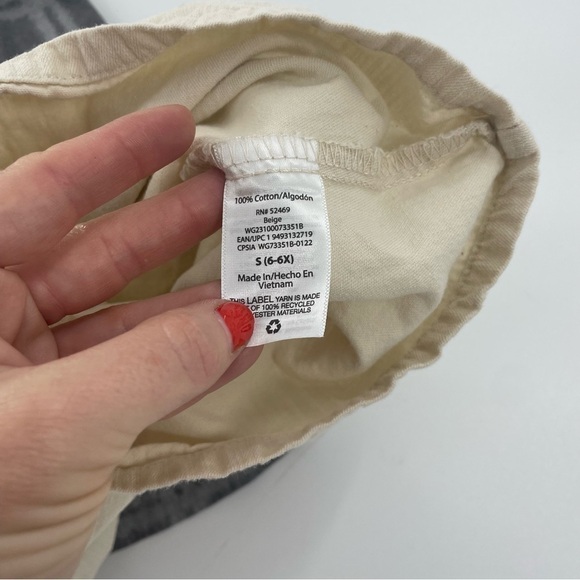 Bundle of 2 Wonder Nation Cotton Romper / Dresses neutral minimalist size 6/ 6X - Picture 8 of 8